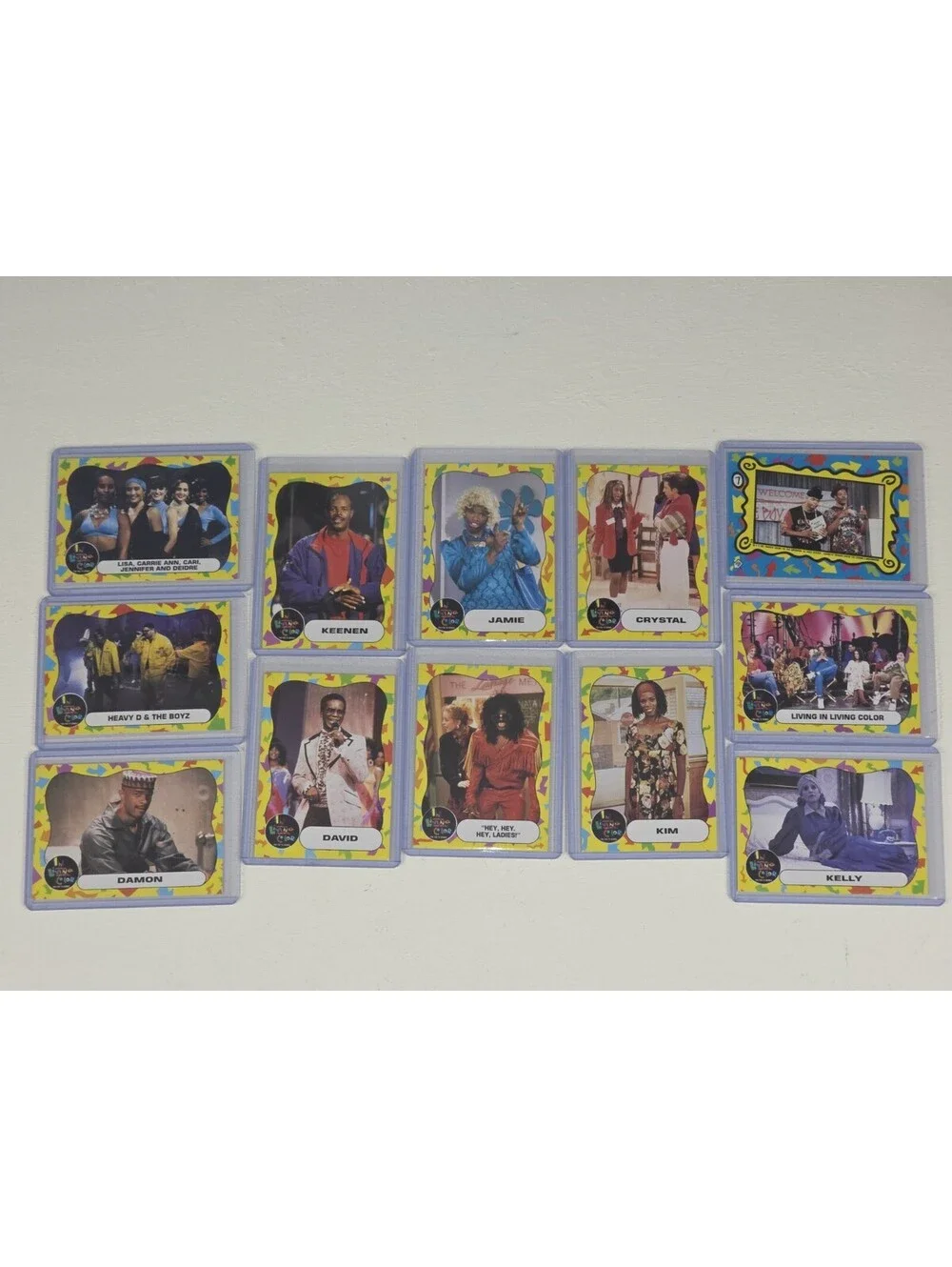 Lot Of 12 Vintage In Living Color TV Series Trading Cards BIG CARDS JLO
